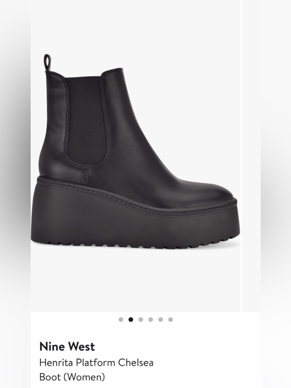 Nine West Henrita Platform Chelsea Boot - Picture 4 of 8